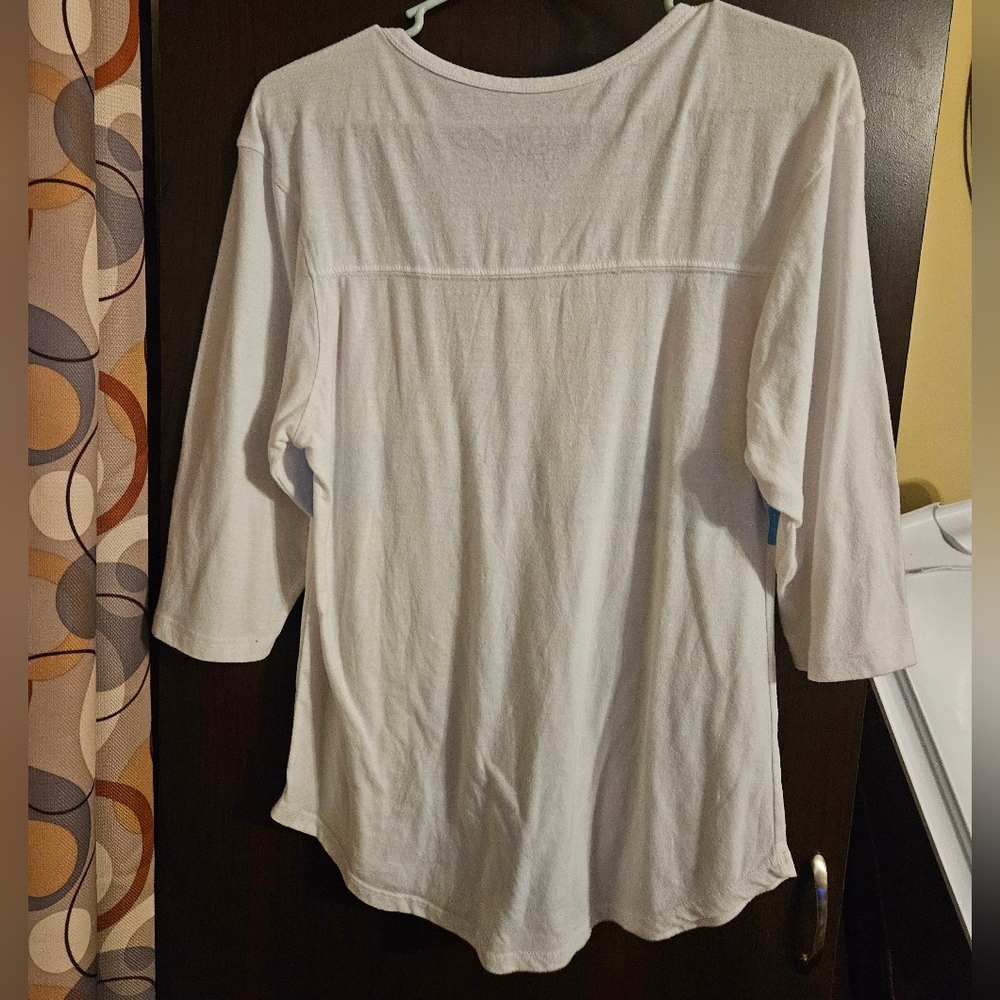 Fifth Sun White Tee with Patriotic Print - Picture 2 of 3